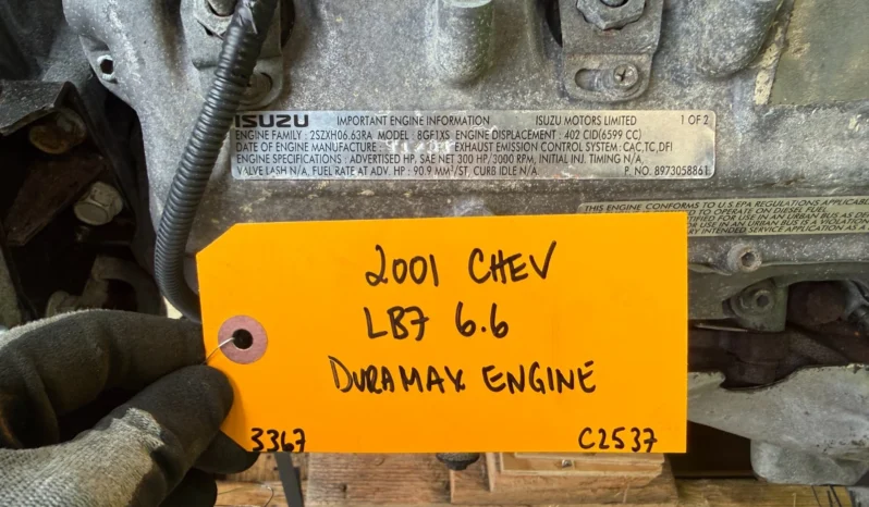
								01-04 CHEVROLET GMC 2500 3500 6.6 LB7 DURAMAX DIESEL ENGINE MOTOR NO CORE!! full									